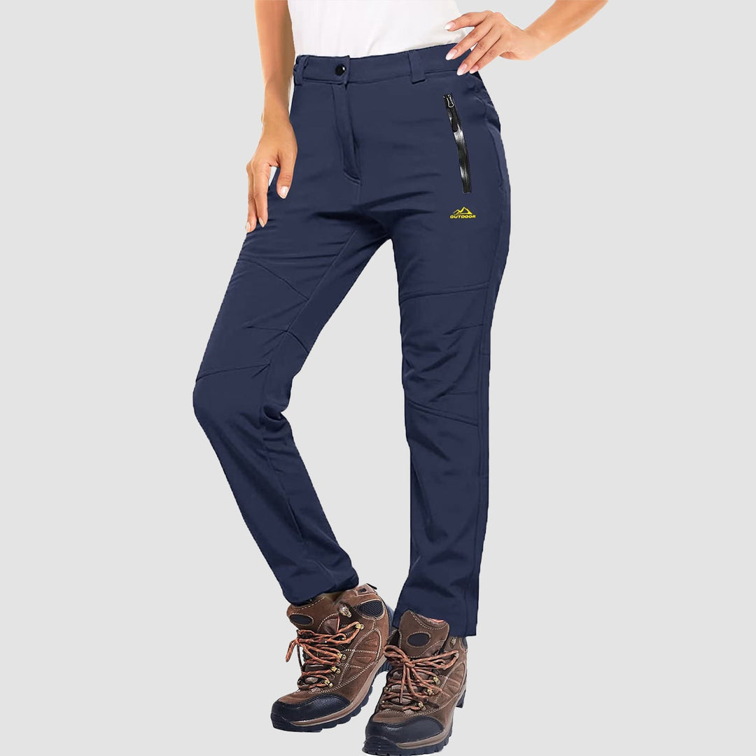 Pantalon de Ski Femme Doublé Polaire Déperlant