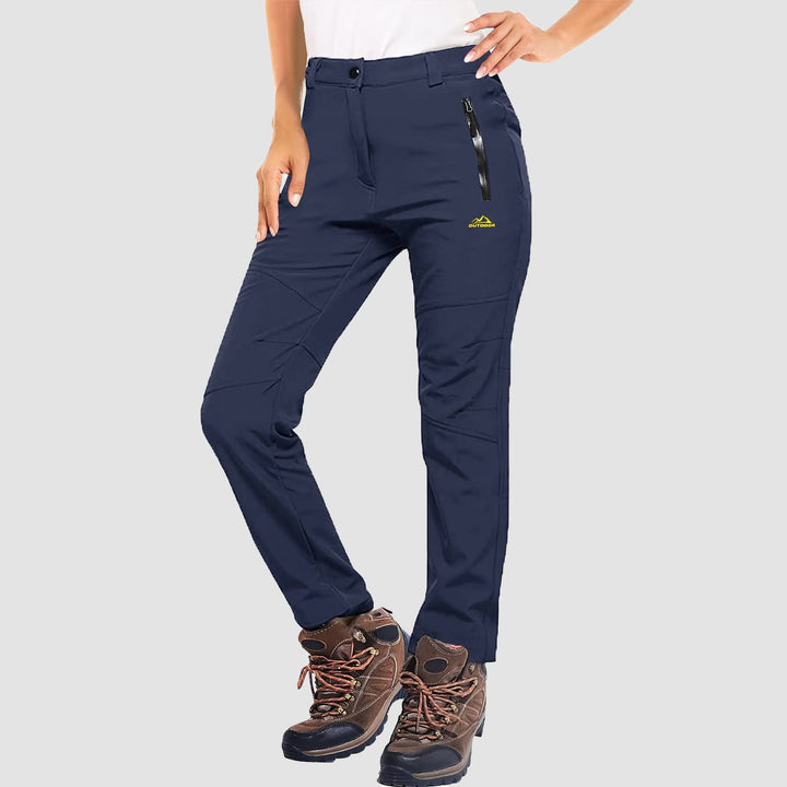 Pantalon de Ski Femme Doublé Polaire Déperlant