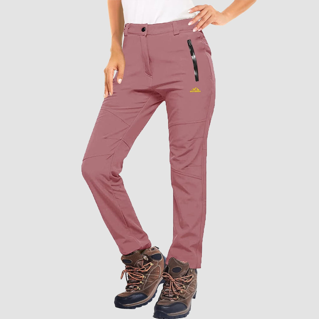Pantalon de Ski Femme Doublé Polaire Déperlant