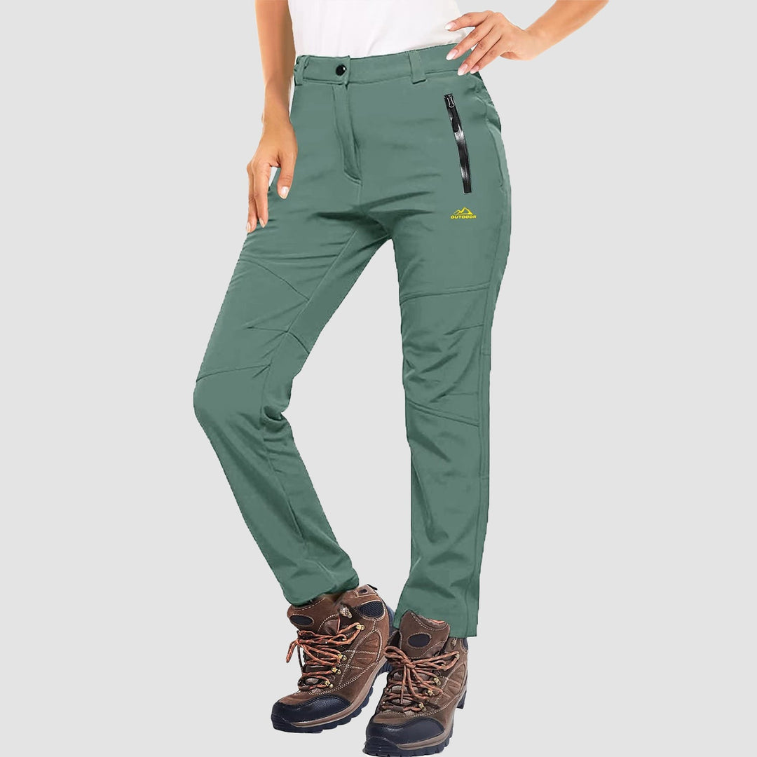 Pantalon de Ski Femme Doublé Polaire Déperlant