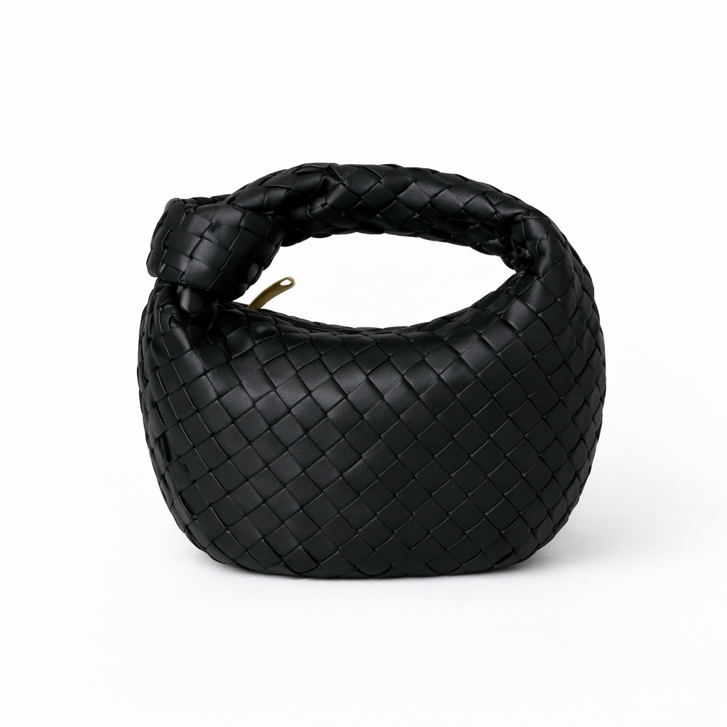 Sac à Main Tressé Femme – Anse Nouée en Cuir Vegan Souple
