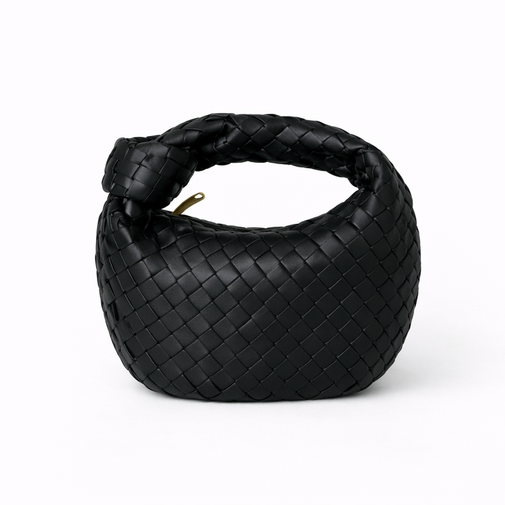 Sac à Main Tressé Femme – Anse Nouée en Cuir Vegan Souple