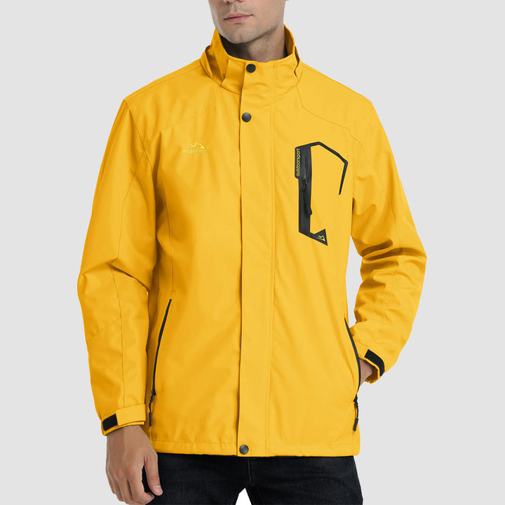 Veste de Pluie Homme Légère Imperméable à Capuche Amovible
