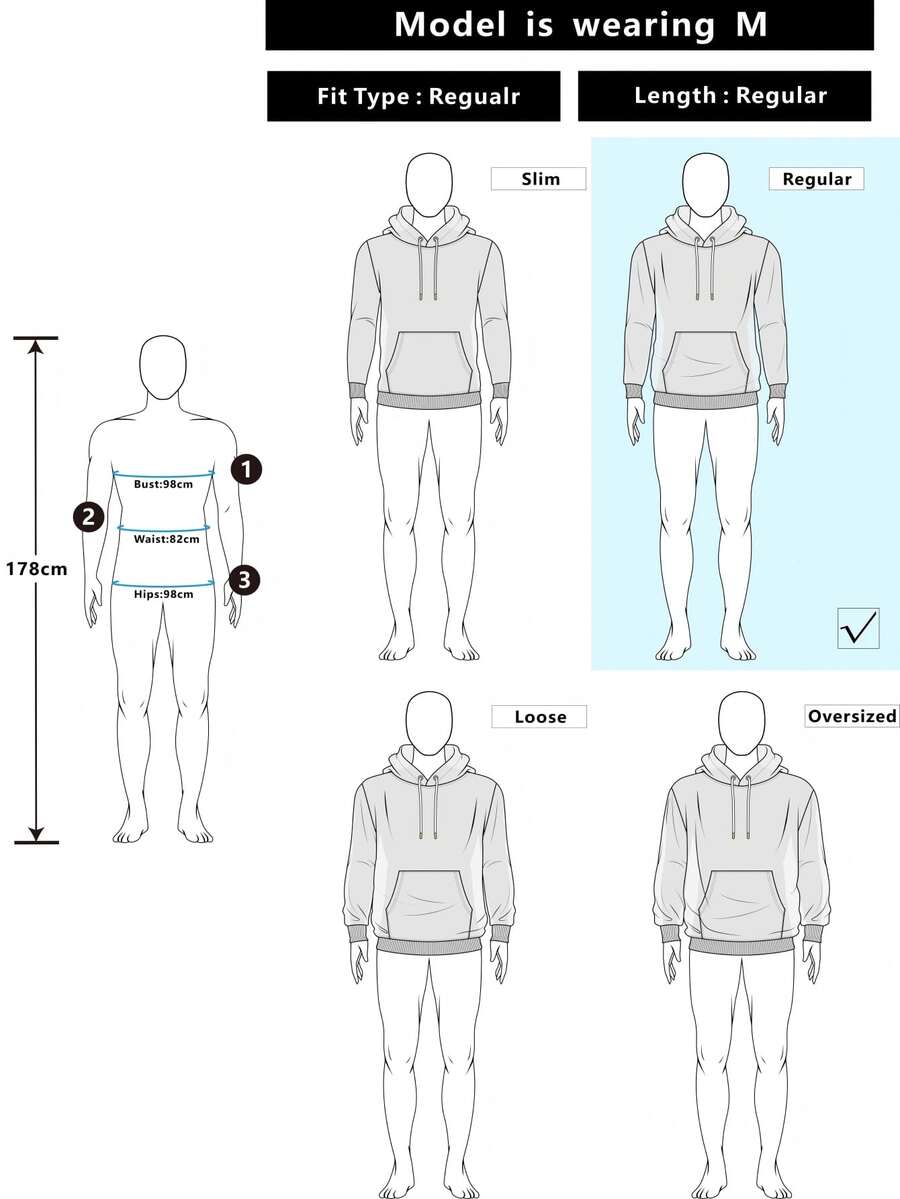 Kurzer Herren-Hoodie mit Reißverschluss, Oversize-Schnitt und Kordelzug