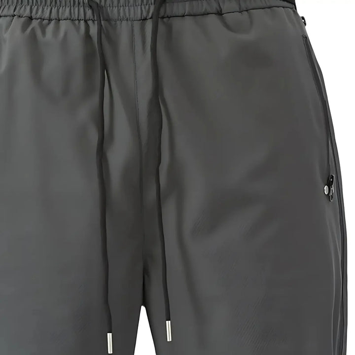 Men's Water-Repellent Windproof Rain Pants with Side Zippers
