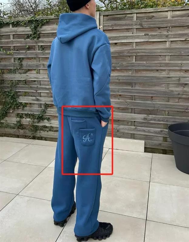 Ensemble Surdimensionné Homme À Capuche Et Pantalon De Jogging Uni
