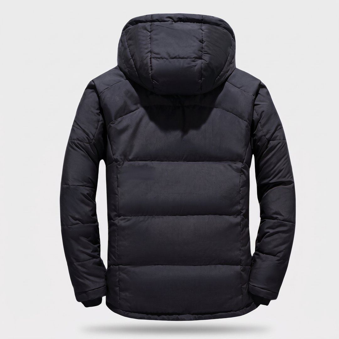 Doudoune Homme à Capuche Amovible Multi Poches Zippées