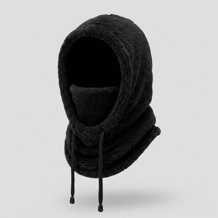 Passamontagna da donna in pile Sherpa con scaldacollo integrato