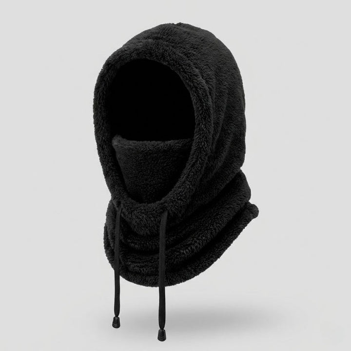 Passamontagna da donna in pile Sherpa con scaldacollo integrato
