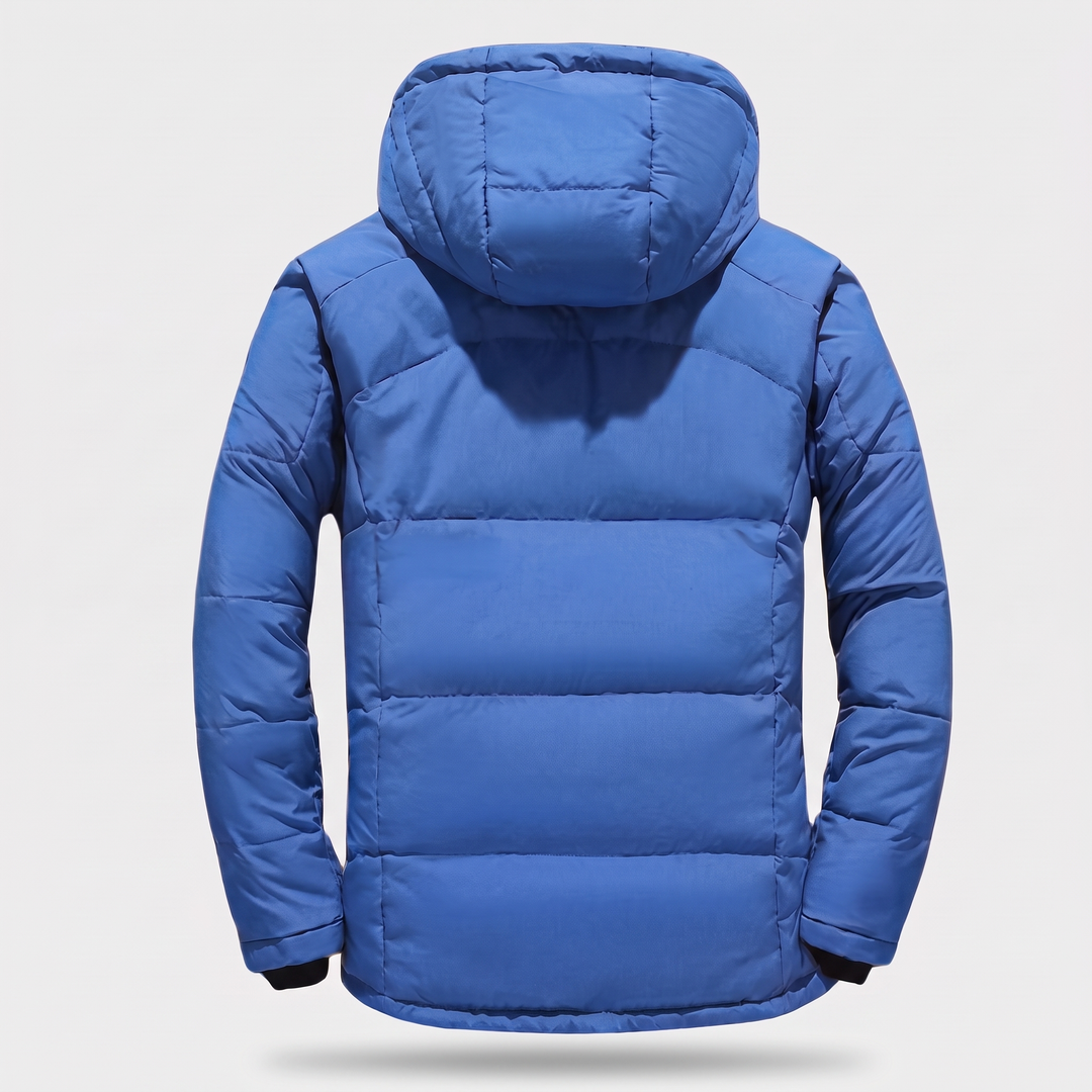 Doudoune Homme à Capuche Amovible Multi Poches Zippées