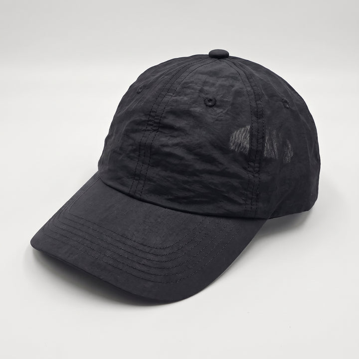 Women's Nylon Cap with Embroidered Logo and Adjustable Closure