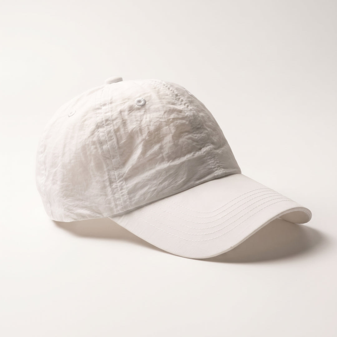 Women's Nylon Cap with Embroidered Logo and Adjustable Closure