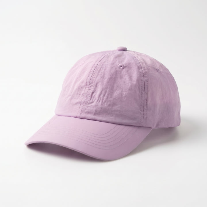 Women's Nylon Cap with Embroidered Logo and Adjustable Closure