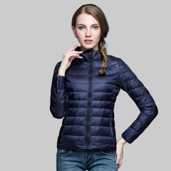 Doudoune Légère Imperméable Femme – Veste Cintrée de Mi-Saison