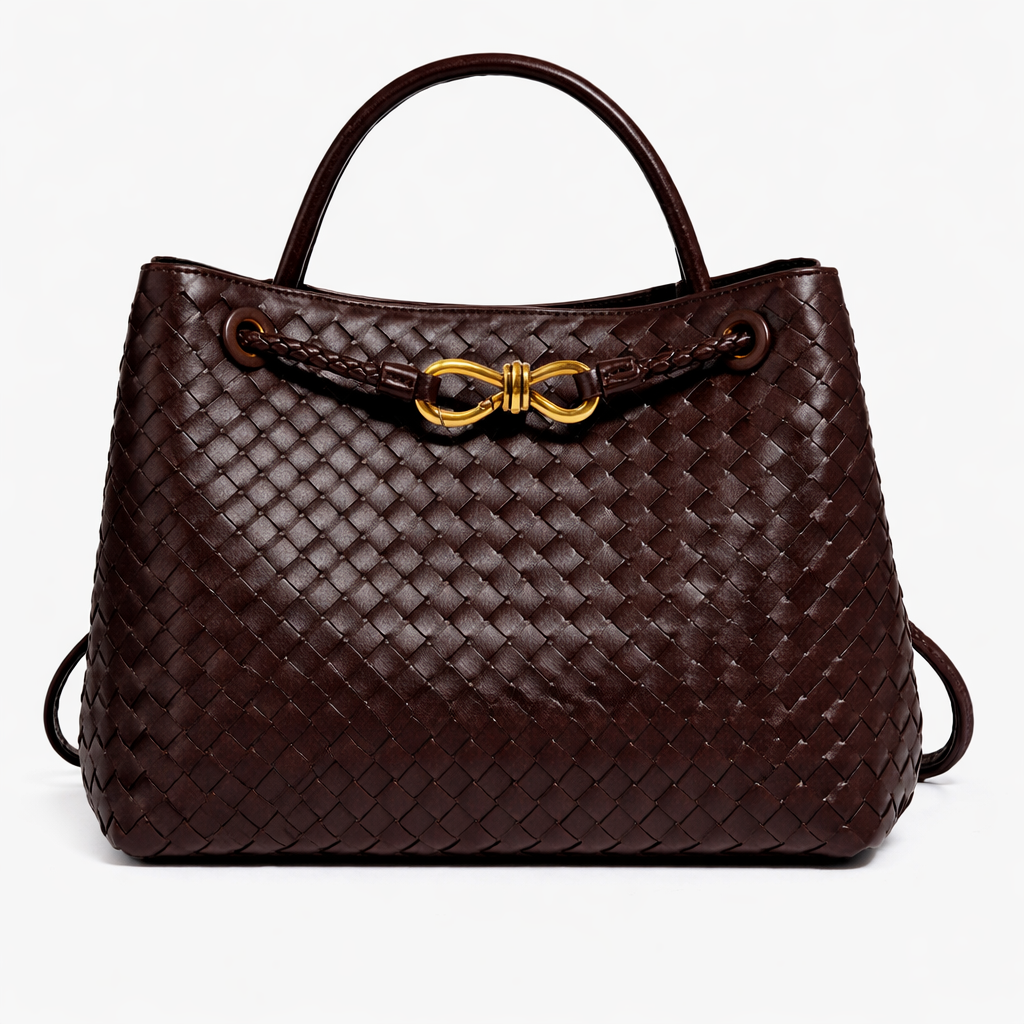 Sac Cabas Tressé Femme en Cuir Vegan – Sac à Épaule Souple