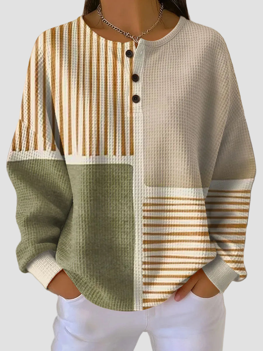 Beau | Pull femme en maille gaufrée double