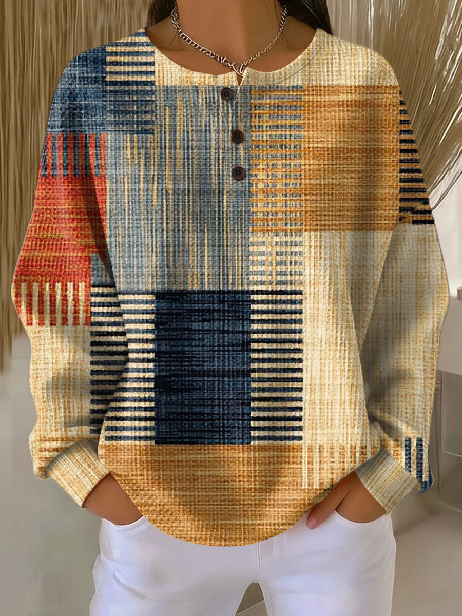 Beau | Pull femme en maille gaufrée double