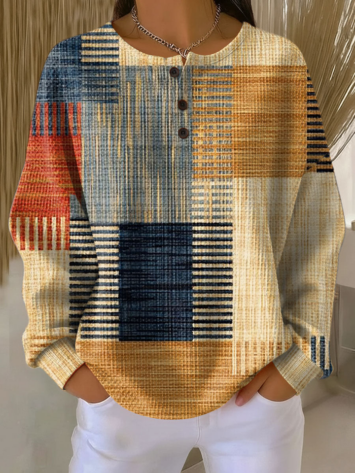 Beau | Pull femme en maille gaufrée double