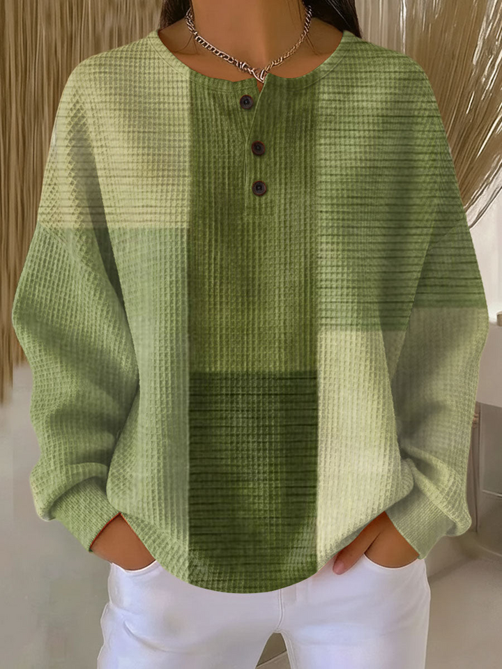Beau | Pull femme en maille gaufrée double