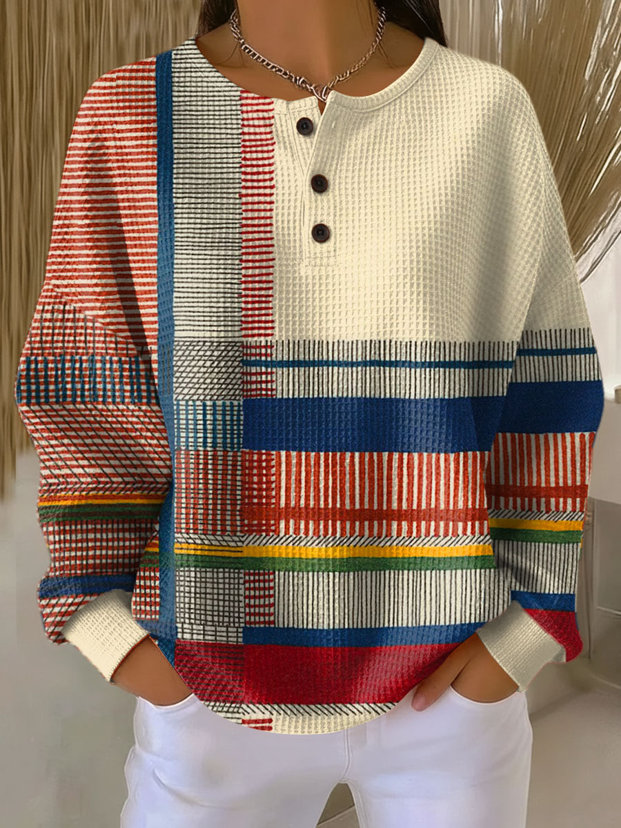 Beau | Pull femme en maille gaufrée double