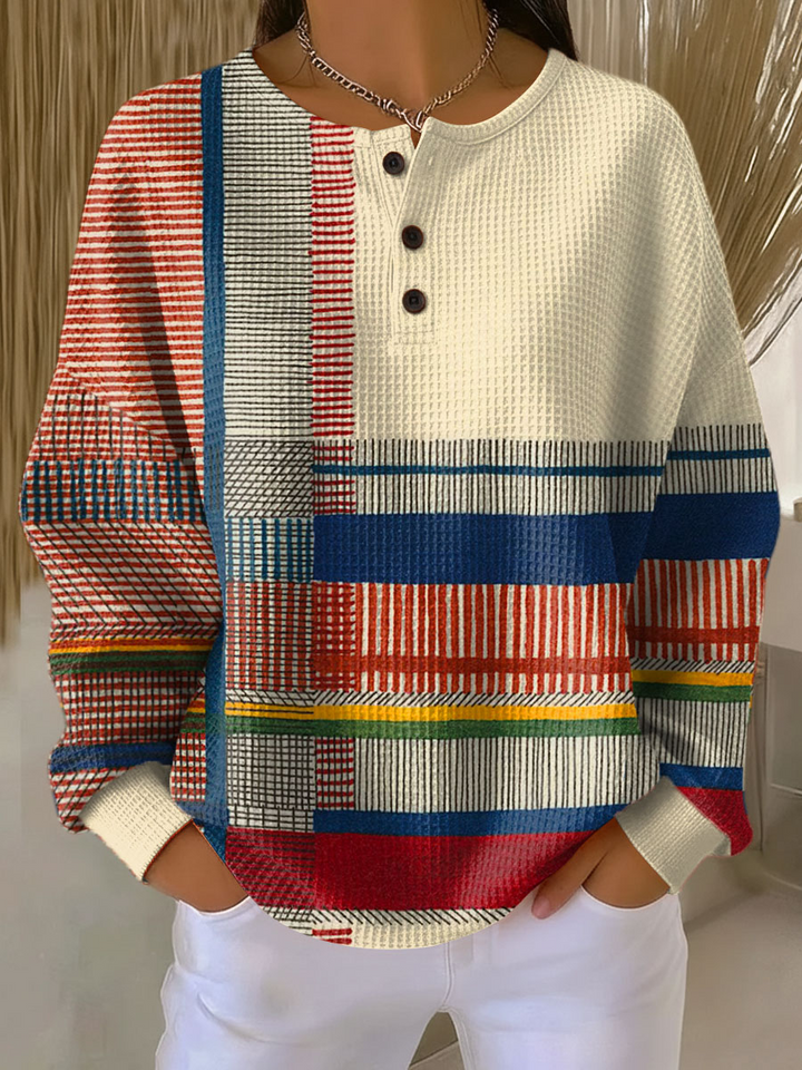 Beau | Pull femme en maille gaufrée double