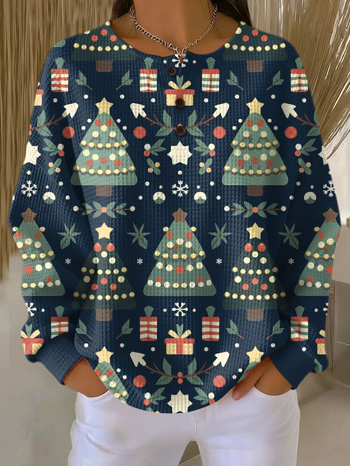 Beau | Pull femme en maille gaufrée double