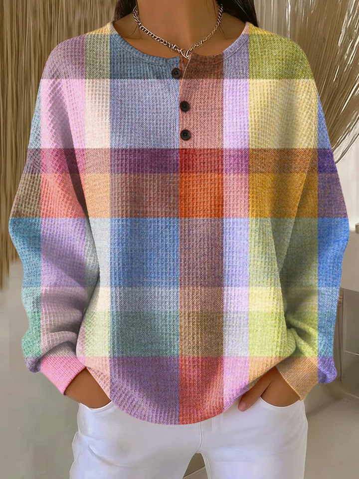Beau | Pull femme en maille gaufrée double