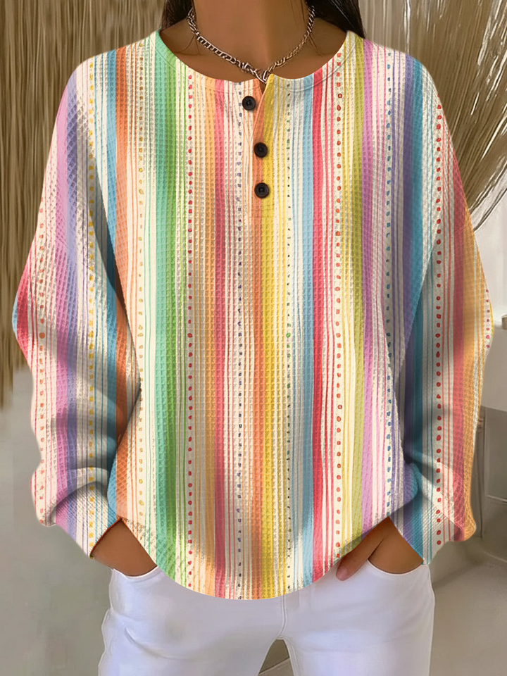 Beau | Pull femme en maille gaufrée double