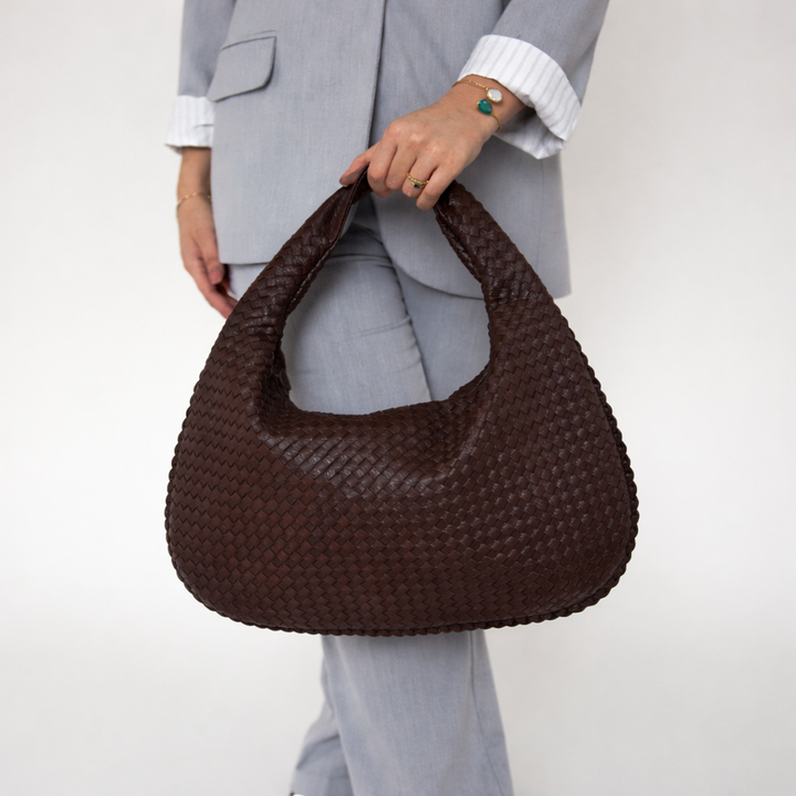 Sac Hobo Tressé Femme – Sac à Épaule en Cuir Vegan