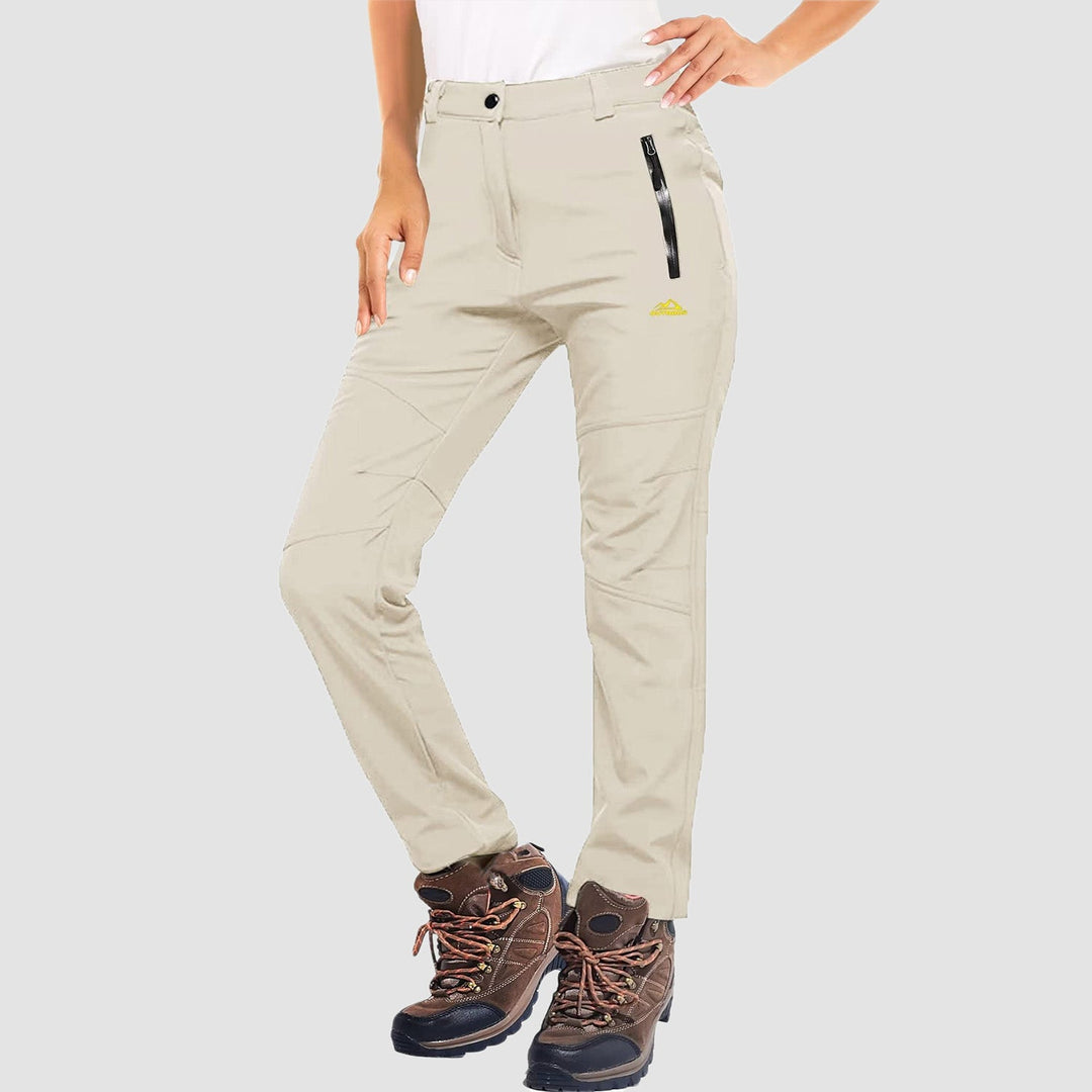 Pantalon de Ski Femme Doublé Polaire Déperlant