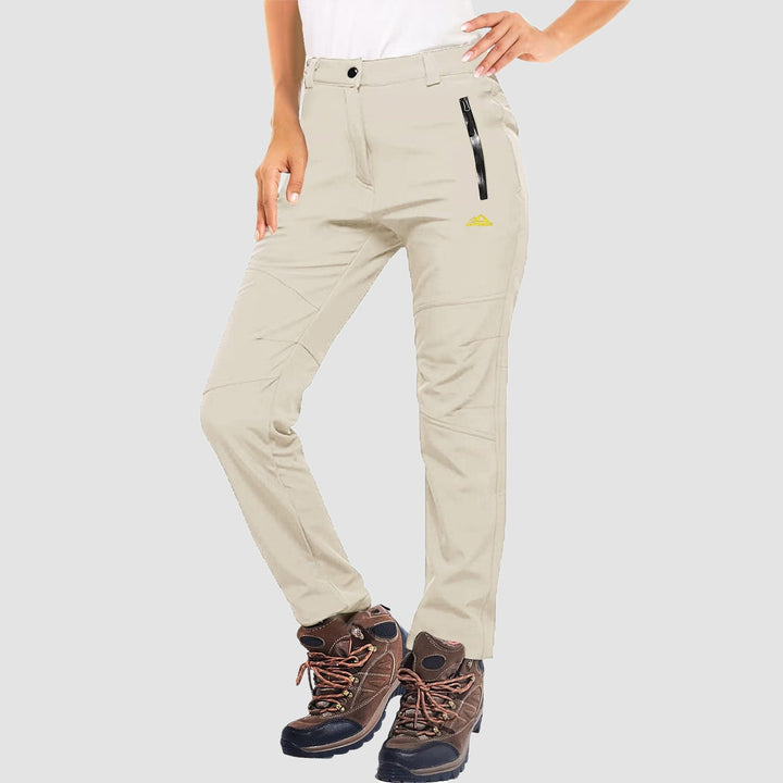 Pantalon de Ski Femme Doublé Polaire Déperlant