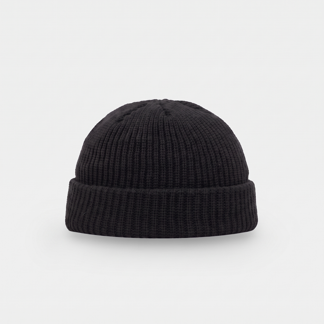 Bonnet Homme Pêcheur Court Côtelé Revers