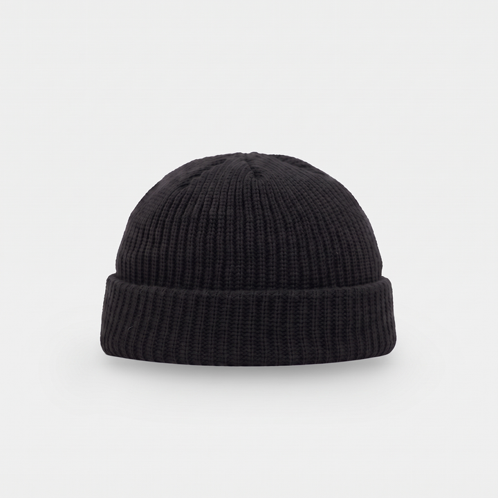 Bonnet Homme Pêcheur Court Côtelé Revers
