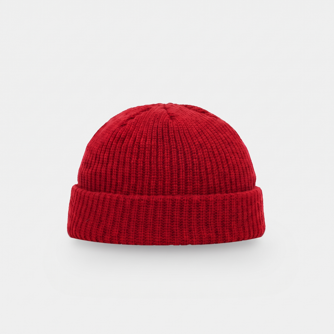 Bonnet Homme Pêcheur Court Côtelé Revers