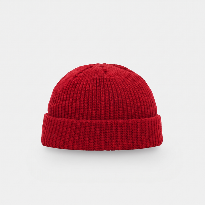 Bonnet Homme Pêcheur Court Côtelé Revers