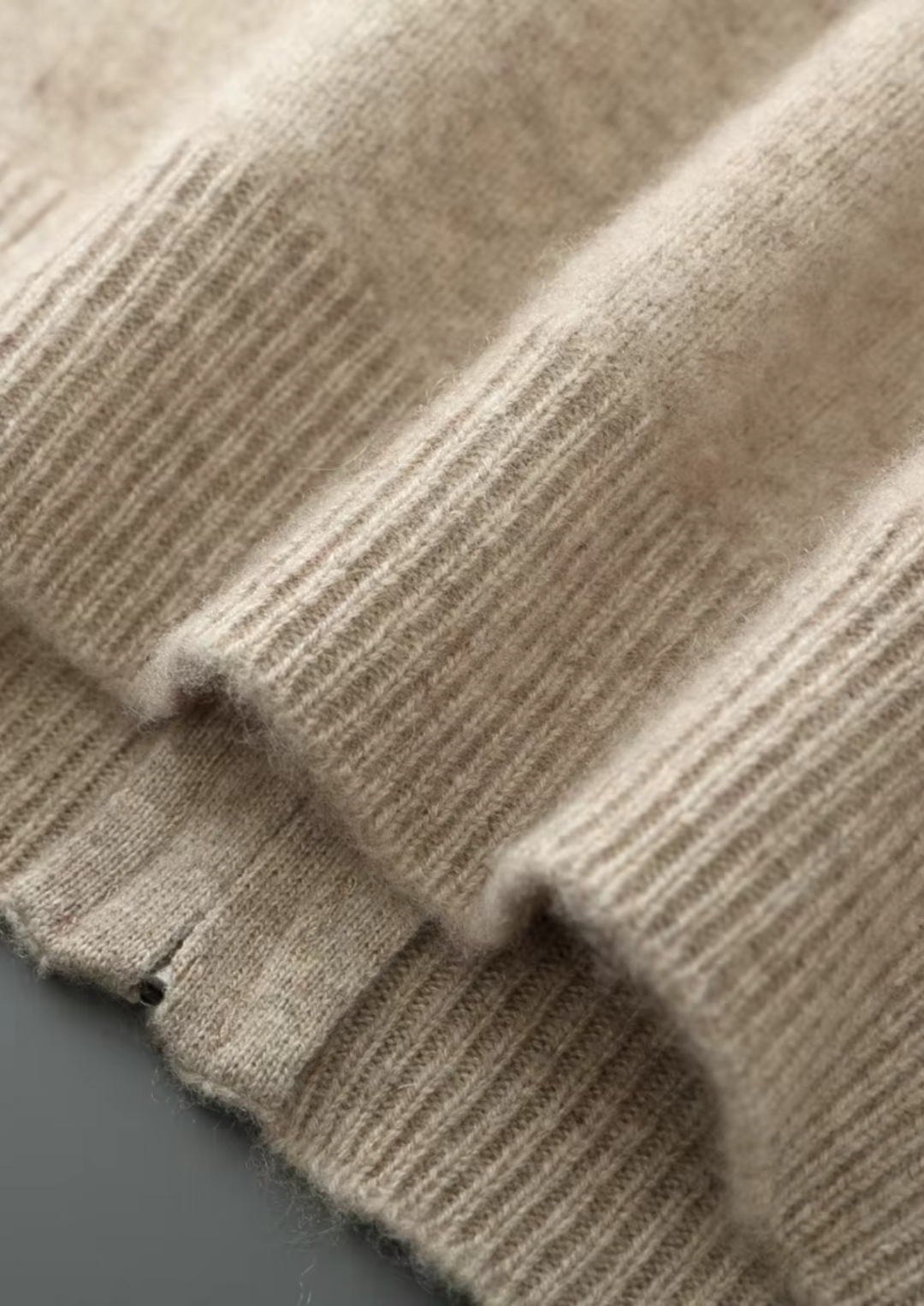 Ensemble en Maille Homme – Cardigan Zippé à Col Montant & Pantalon Fus