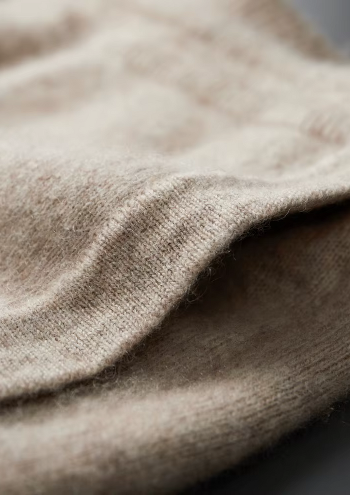 Ensemble en Maille Homme – Cardigan Zippé à Col Montant & Pantalon Fus
