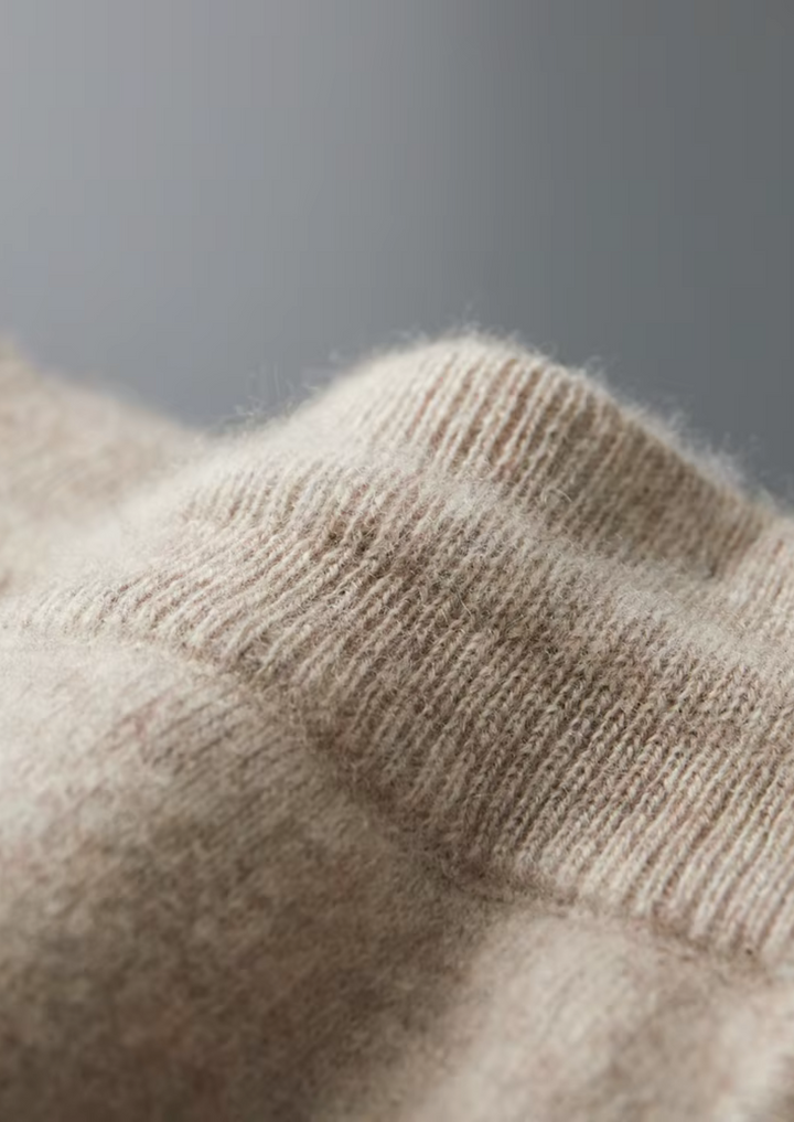Ensemble en Maille Homme – Cardigan Zippé à Col Montant & Pantalon Fus