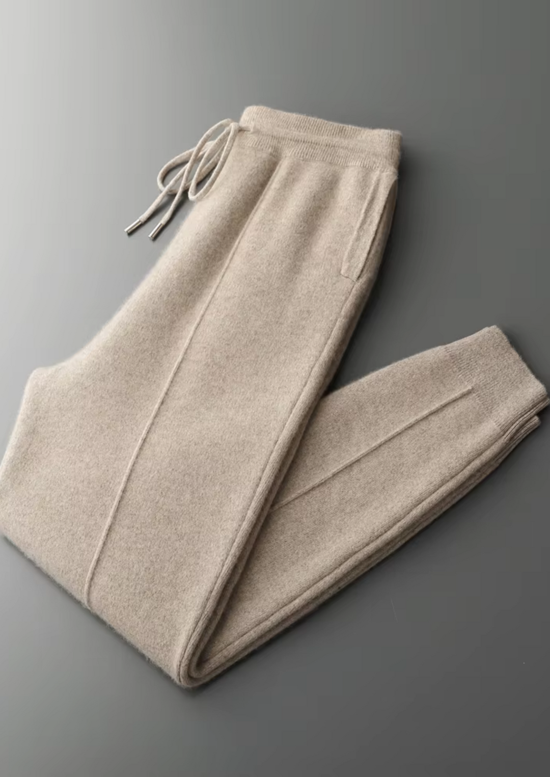 Ensemble en Maille Homme – Cardigan Zippé à Col Montant & Pantalon Fus