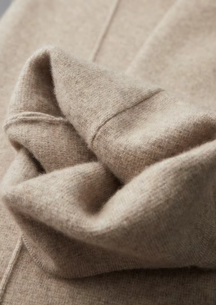 Completo in maglia da uomo - Cardigan con zip e pantaloni affusolati