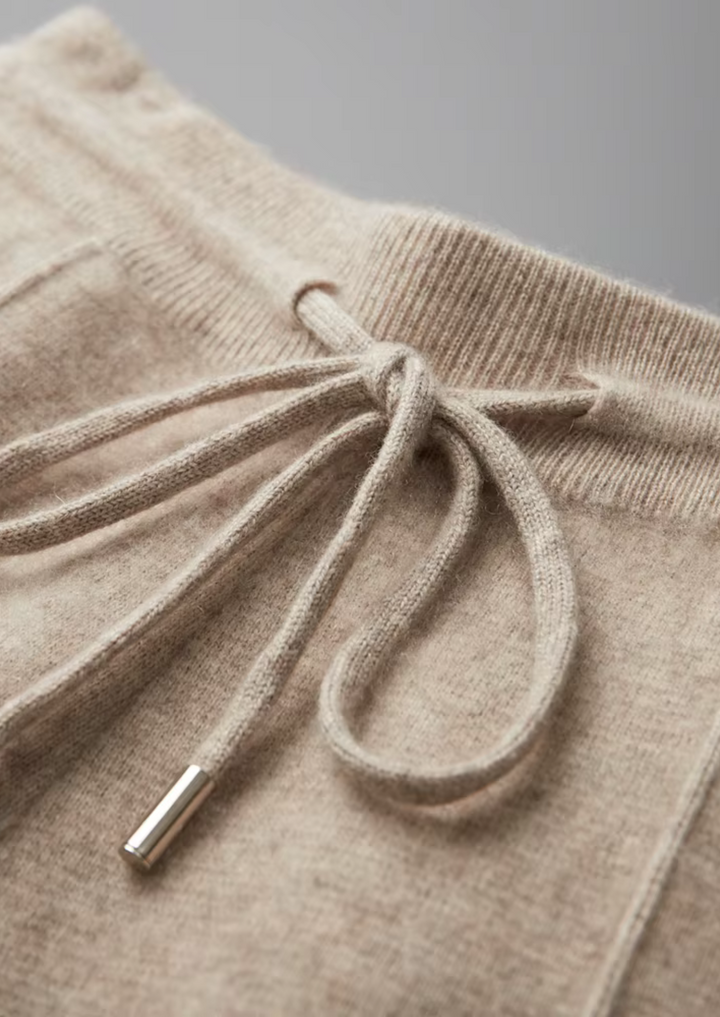 Completo in maglia da uomo - Cardigan con zip e pantaloni affusolati