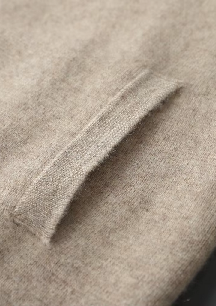 Completo in maglia da uomo - Cardigan con zip e pantaloni affusolati