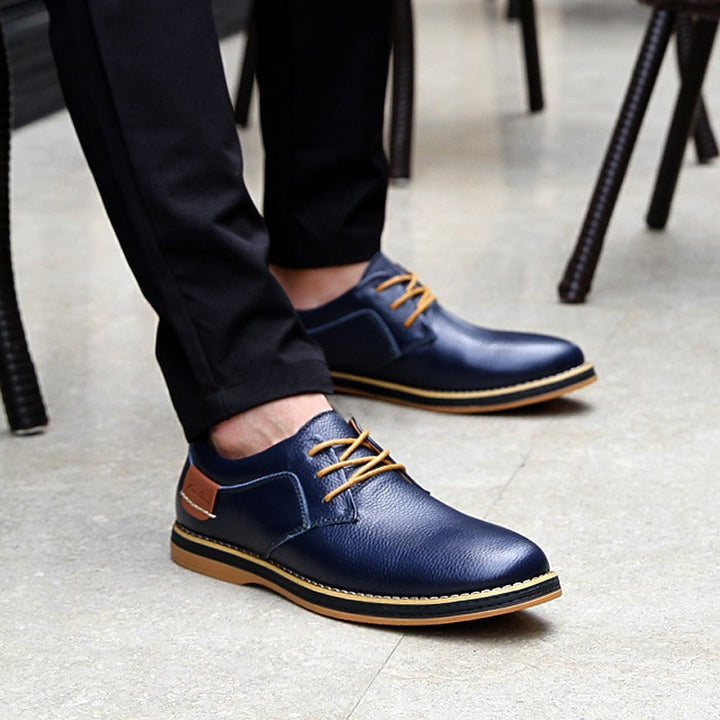 Chaussures Invités À Un Mariage Décontractées À Bout Rapporté Pour Hommes | À Lacets