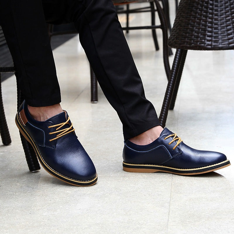 Chaussures Invités À Un Mariage Décontractées À Bout Rapporté Pour Hommes | À Lacets
