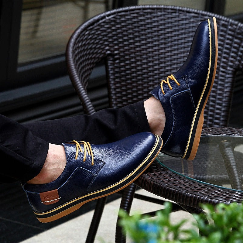 Chaussures Invités À Un Mariage Décontractées À Bout Rapporté Pour Hommes | À Lacets