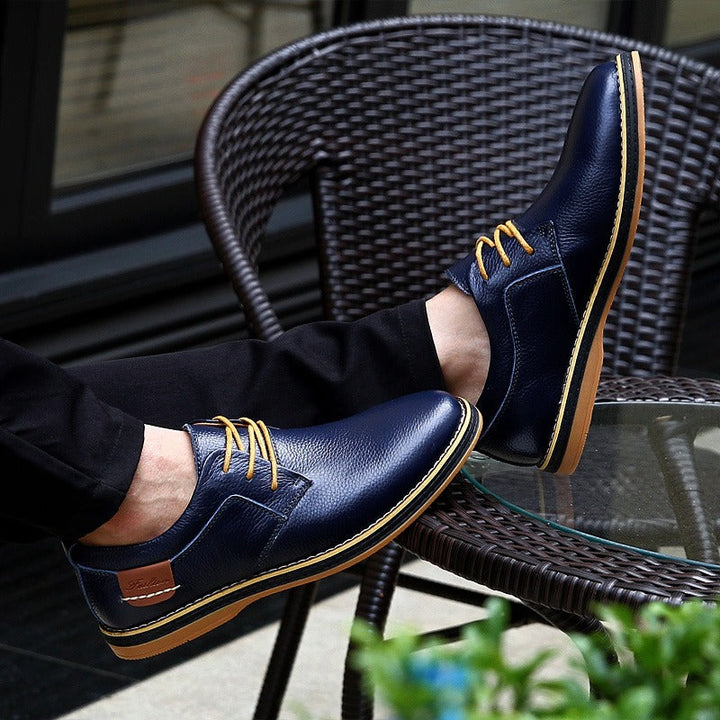 Chaussures Invités À Un Mariage Décontractées À Bout Rapporté Pour Hommes | À Lacets