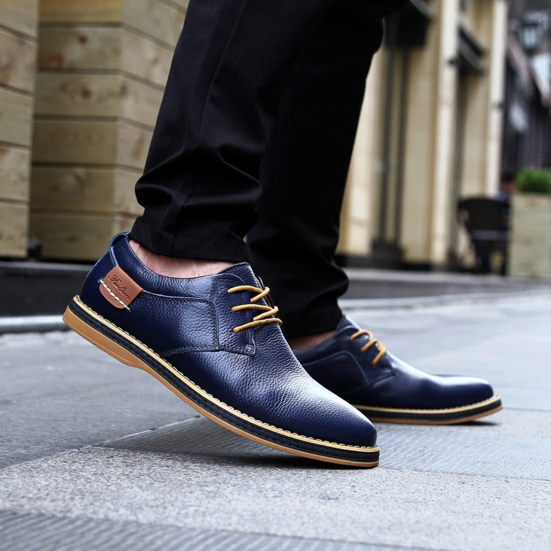 Chaussures Invités À Un Mariage Décontractées À Bout Rapporté Pour Hommes | À Lacets