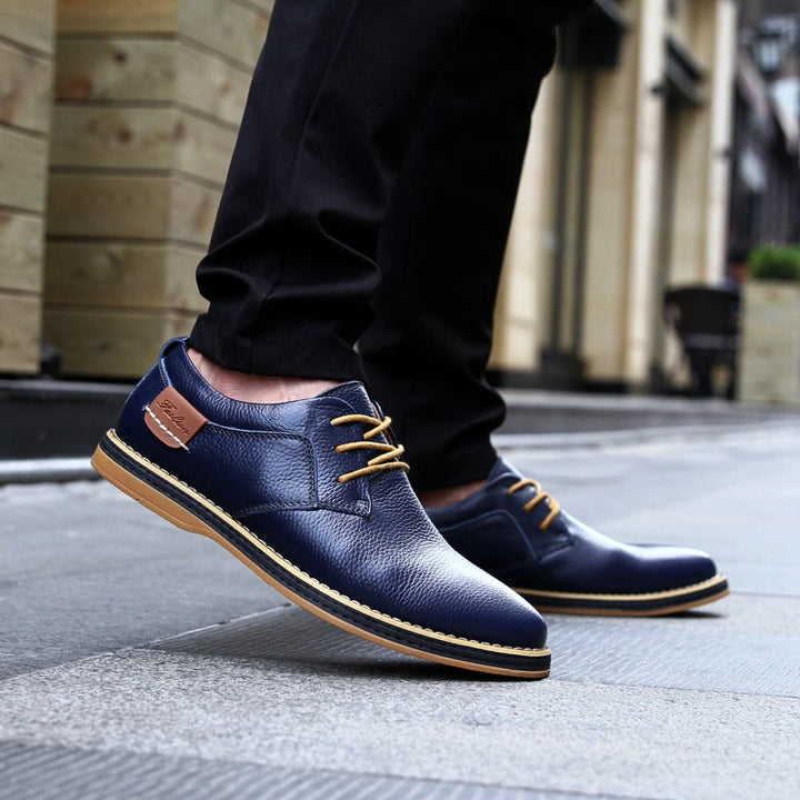 Chaussures Invités À Un Mariage Décontractées À Bout Rapporté Pour Hommes | À Lacets