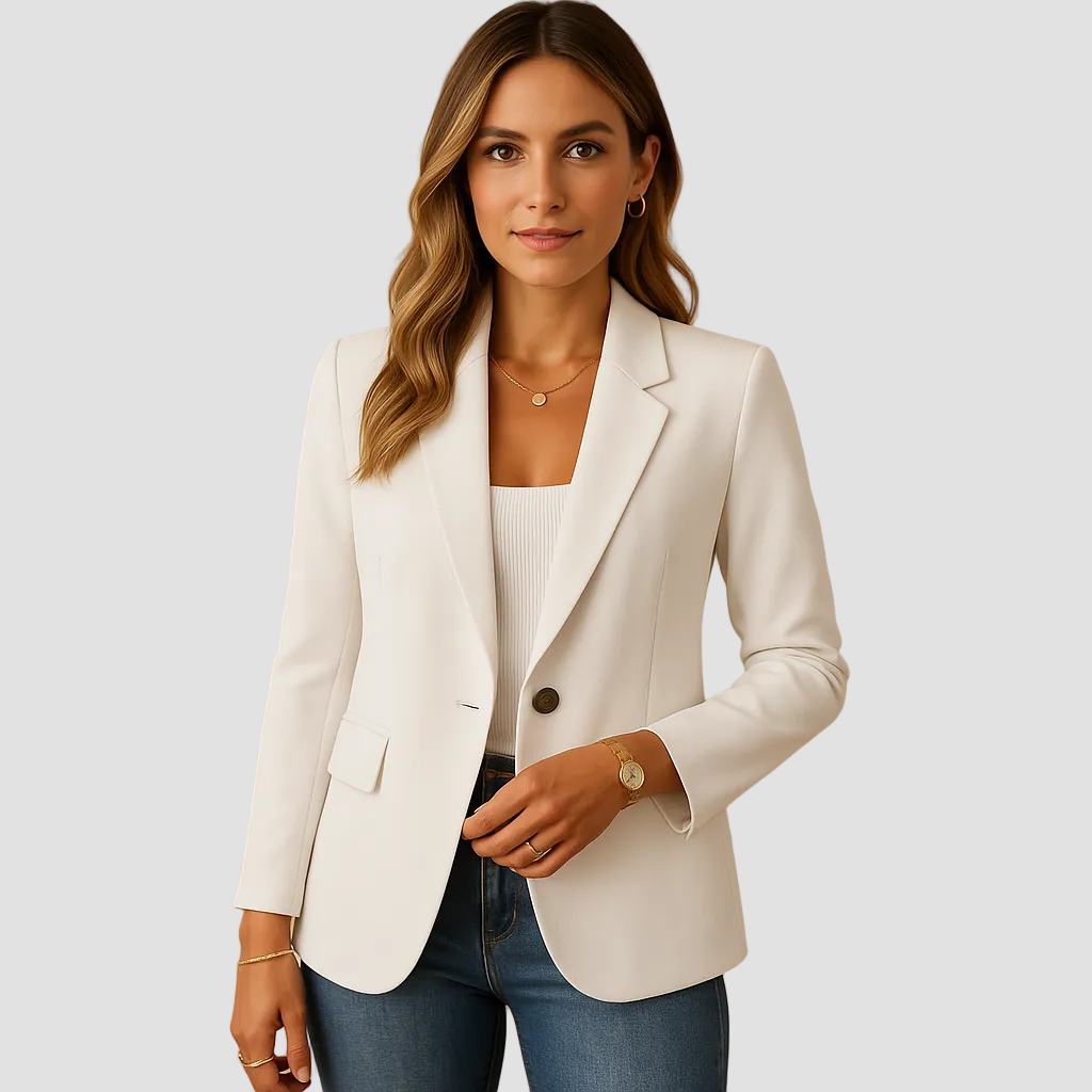 Angelique | Blazer ajusté en tissu extensible