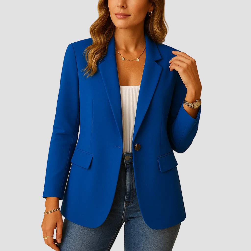 Angelique | Blazer ajusté en tissu extensible